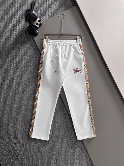 Burberry Classic Embroidered Logo Casual Pants