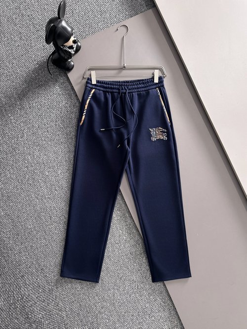 Burberry Classic Embroidered Logo Casual Pants