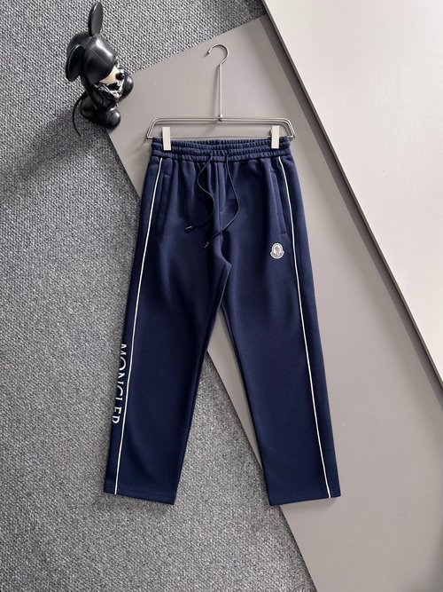 Moncler New Casual Pants with Classic Embroidery Logo