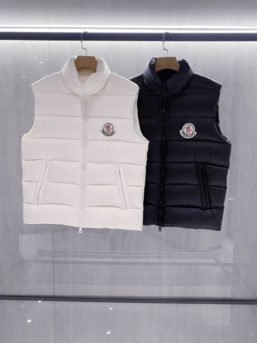 Moncler Down Vest with Practical Design and Warmth