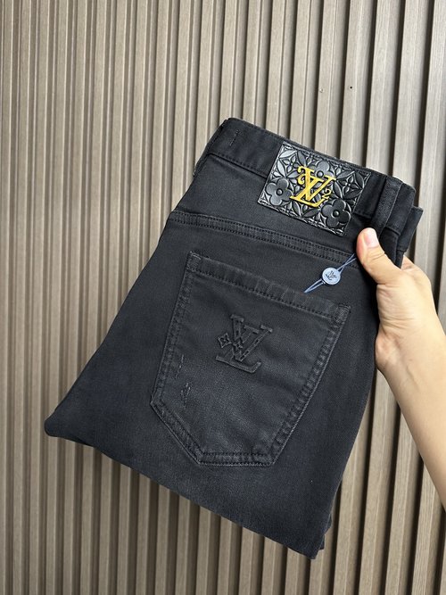 Louis Vuitton Comfortable-Fit Elastic Denim Jeans