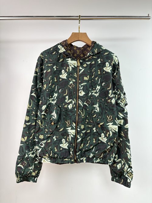 Louis Vuitton Reversible Camouflage Hooded Jacket