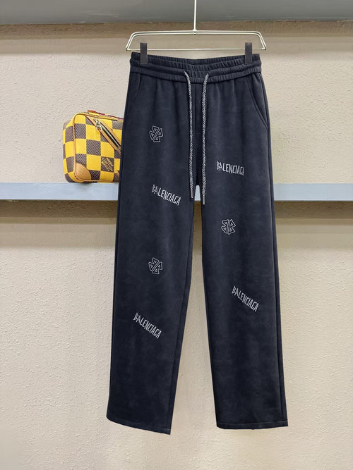 Balenciaga New Casual Pants with Logo, Great Comfort