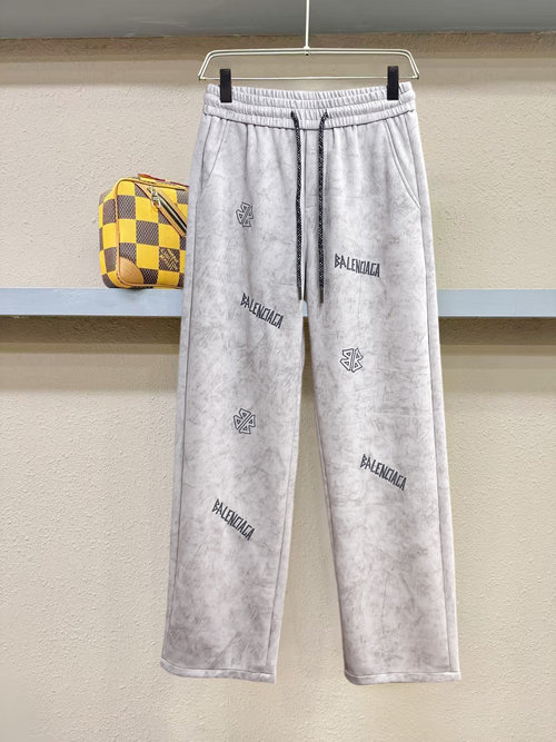 Balenciaga New Casual Pants with Logo, Great Comfort