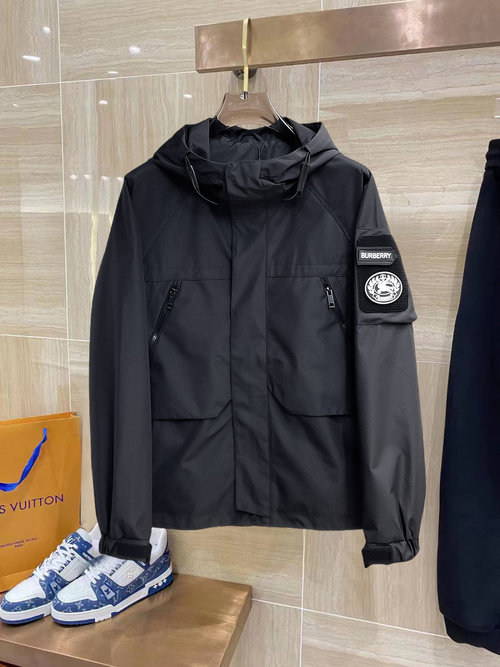 Burberry Double - sided Jacket with High - quality Fabric