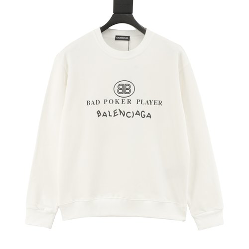 Balenciaga Cotton Pullover with 3D Foam Print