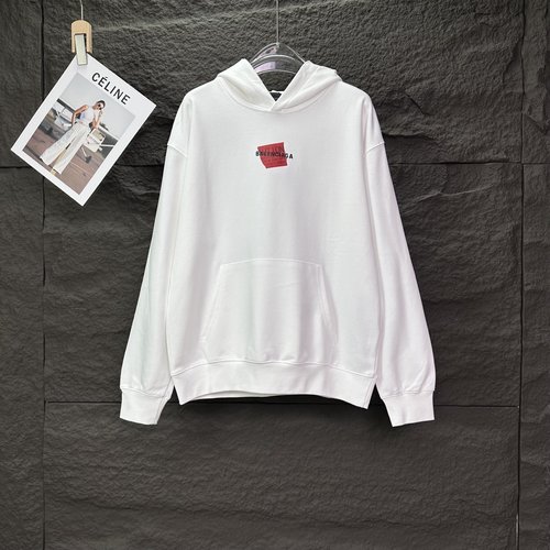 Balenciaga Cute Couples Hoodie with Logo, in 5 Colors