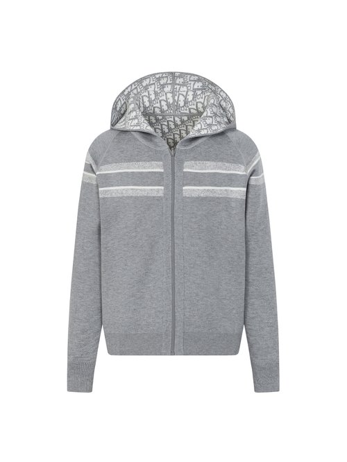 Dior Reversible Goat Cashmere Knit Hoodie