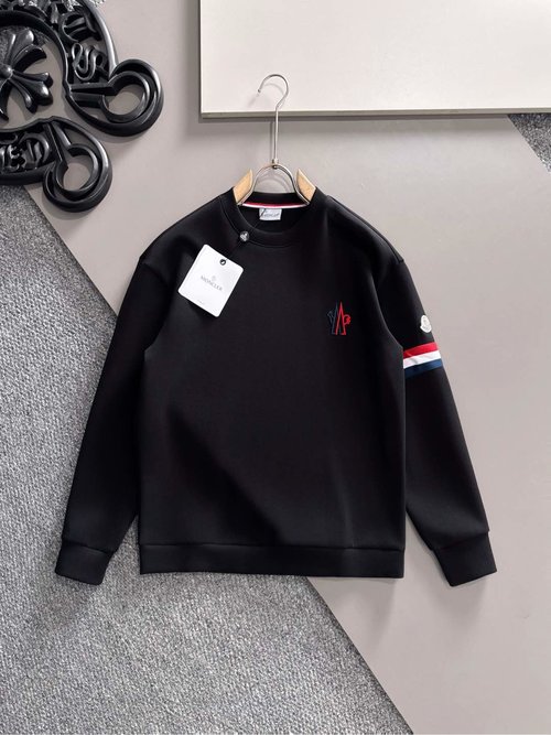 Moncler Space Cotton Hoodie with Mon Badge Design
