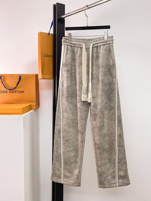 Loewe Classic Logo Casual Pants with Custom Fabric