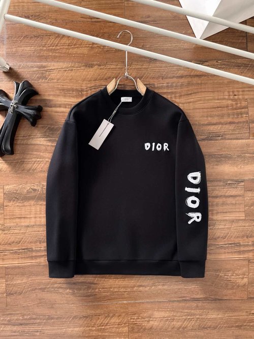Dior Comfortable Space Cotton Pullover with Letter Logo