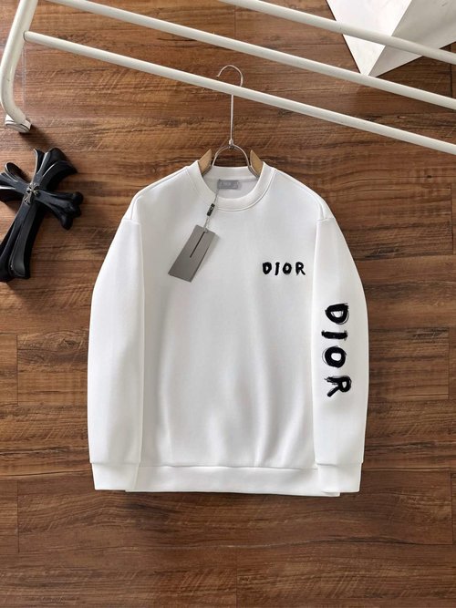 Dior Comfortable Space Cotton Pullover with Letter Logo