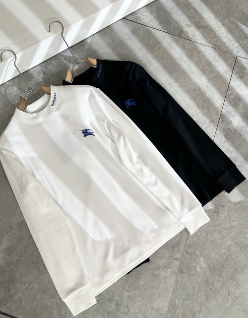 Burberry Long Sleeve Base Layer with Embroidered Horse Logo