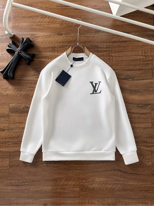 Louis Vuitton Stylish Round-Neck Air Layer Hoodie with Print Design