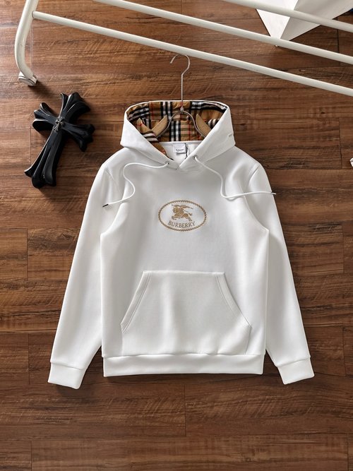 Burberry Luxury Soft and Breathable Hooded Cotton Sweatshirt