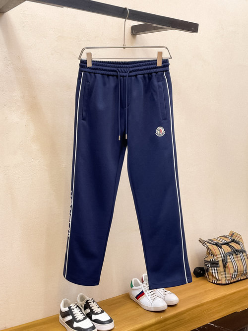 Moncler New Casual Pants with Embroidered Logo