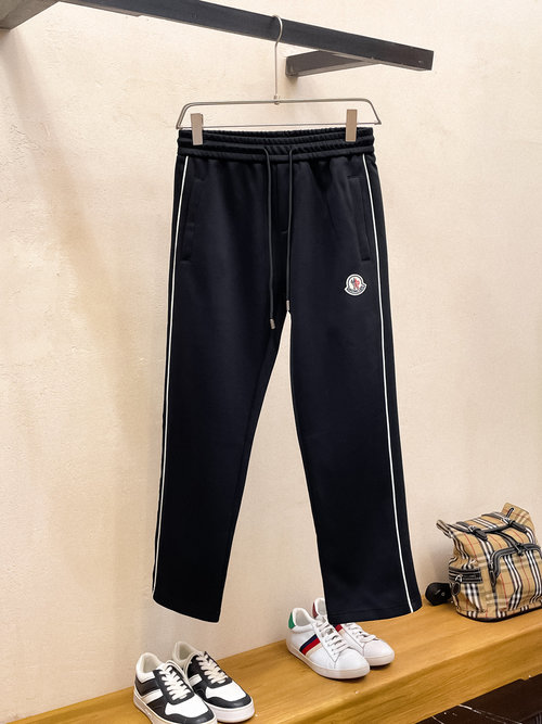 Moncler New Casual Pants with Embroidered Logo