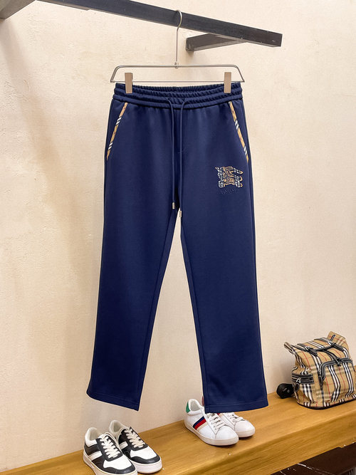 Burberry New Casual Pants with Embroidered Logo