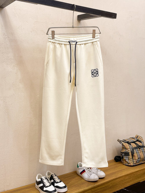 Loewe New Casual Pants with Embroidered Logo