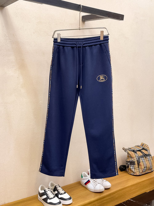 Burberry New Casual Pants with Embroidered Logo