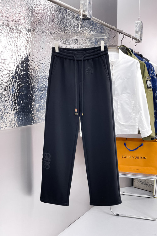 Loewe New Casual Pants with Logo, High Comfort