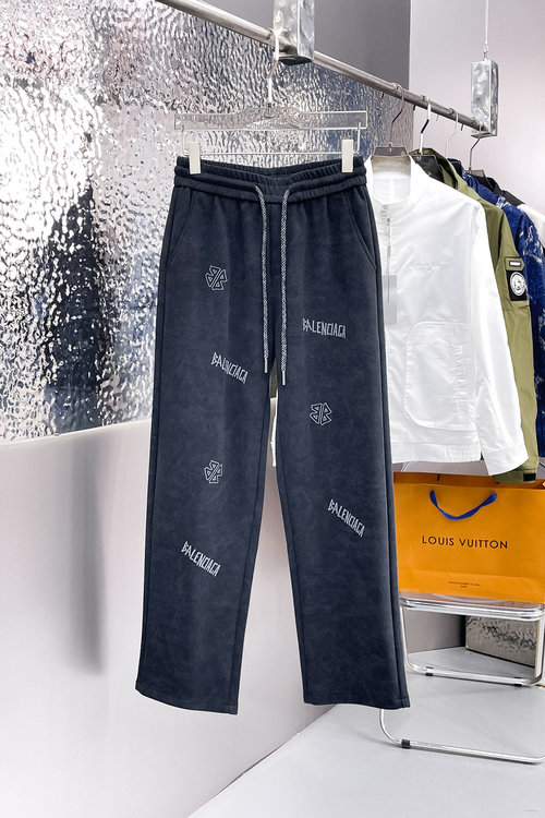Balenciaga New Casual Pants with Logo, High Comfort