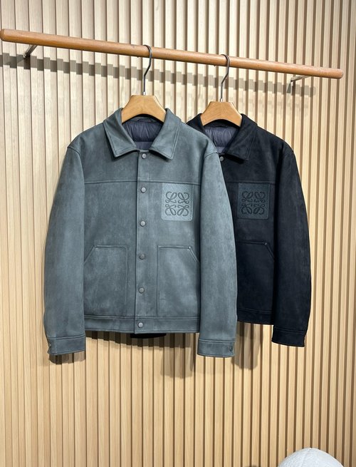 Loewe Stylish and Practical Goose Down Jacket with Logo