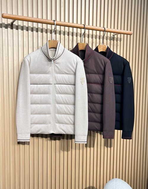 Burberry Business Leisure Filled Down Jacket with Italian Style