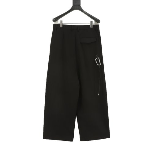 Loewe Custom Cotton Wide-Leg Trousers with Double Pleats