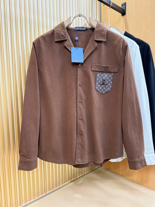 Louis Vuitton Stylish and Versatile Plain Shirt