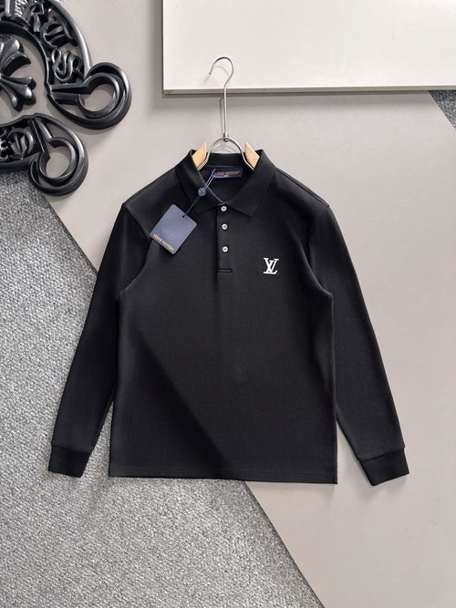 Louis Vuitton Premium Long-sleeve Polo Shirt in Luxury Fabric