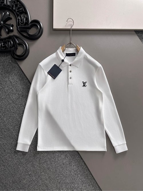 Louis Vuitton Premium Long-sleeve Polo Shirt in Luxury Fabric