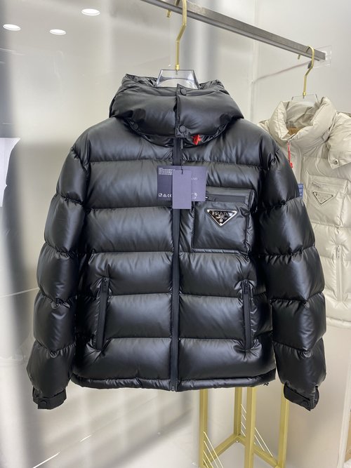 Prada 90% Down-filled Jackets with Classic Logo and Color