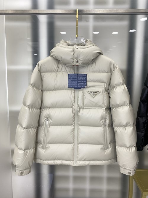Prada 90% Down-filled Jackets with Classic Logo and Color