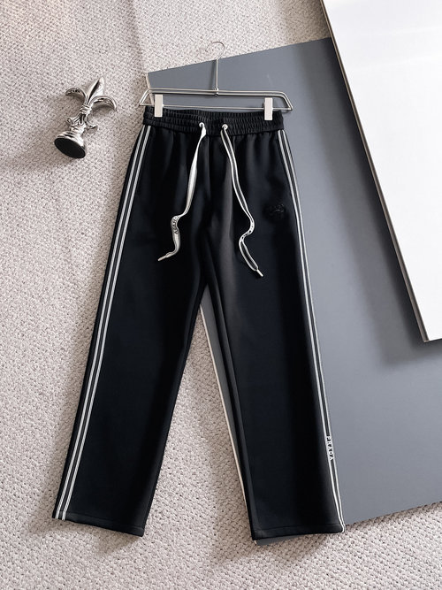 Prada New Casual Pants with Classic Logo, High Comfort