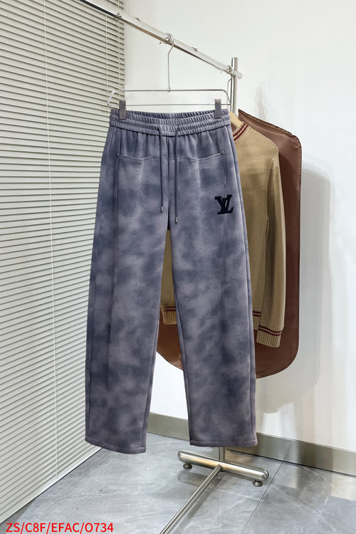 Louis Vuitton New Casual Pants with Classic Logo, Providing High Comfort