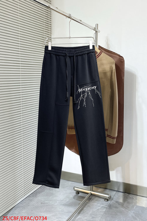Givenchy New Casual Pants with Logo, Offering Great Comfort