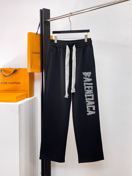 Balenciaga New Arrival Logo Casual Pants with Custom Fabric