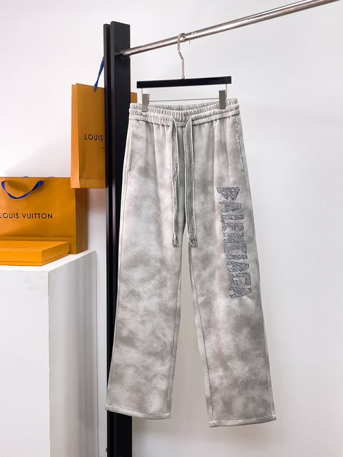 Balenciaga New Arrival Logo Casual Pants with Custom Fabric