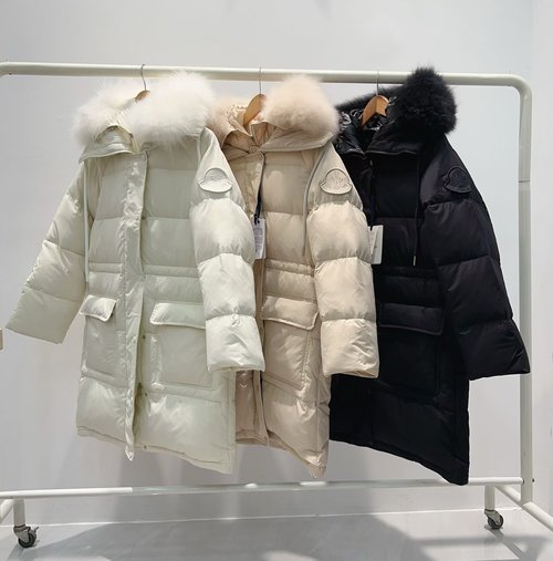 Moncler Mid-Length Down Jacket in Multiple Colors