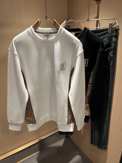 Burberry Cotton Round-Neck Sweatshirt with Logo Embroidery