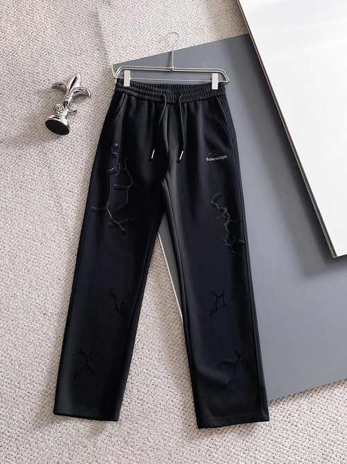 Balenciaga New Casual Pants with Classic Logo, Offering Great Comfort