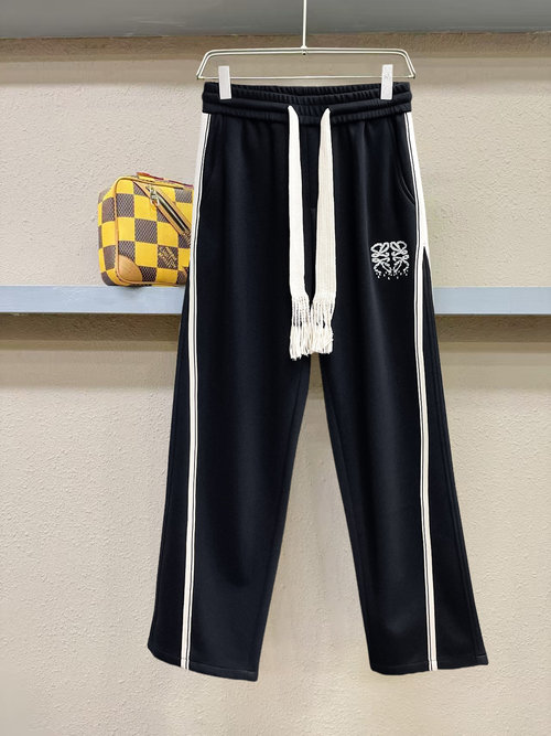 Loewe New Casual Pants with Logo, Great Comfort