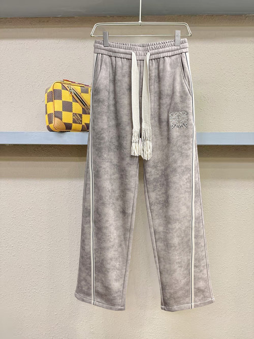 Loewe New Casual Pants with Logo, Great Comfort