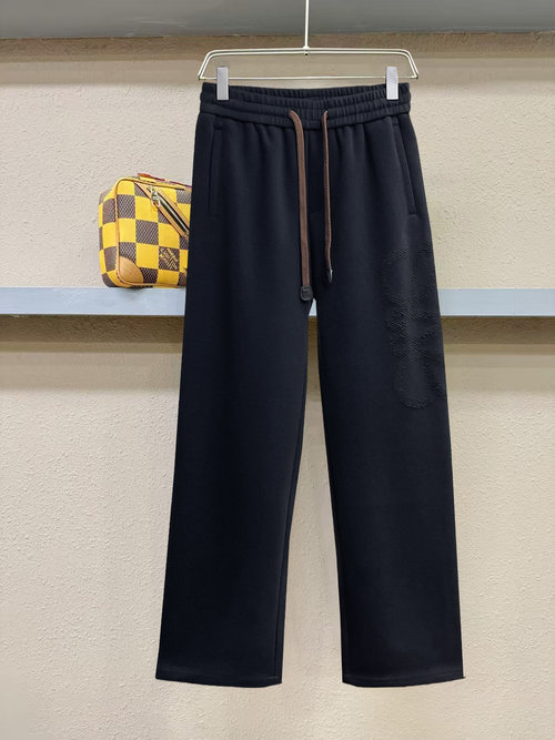 Loewe New Casual Pants with Logo, High Comfort