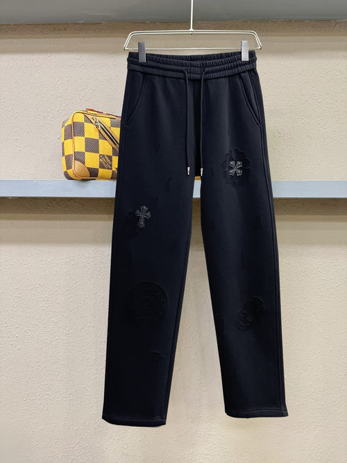 Chrome Hearts New Casual Pants, Custom Fabric, High Recognition