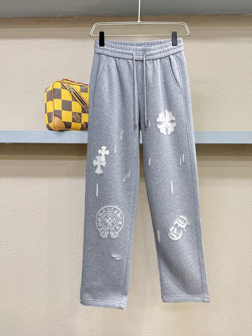 Chrome Hearts New Casual Pants, Custom Fabric, Excellent Tactility