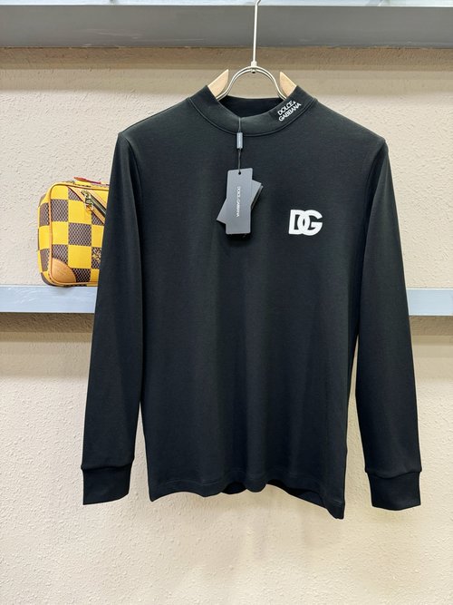 Dolce & Gabbana Classic Logo Long-sleeved T-shirt, Soft and Breathable