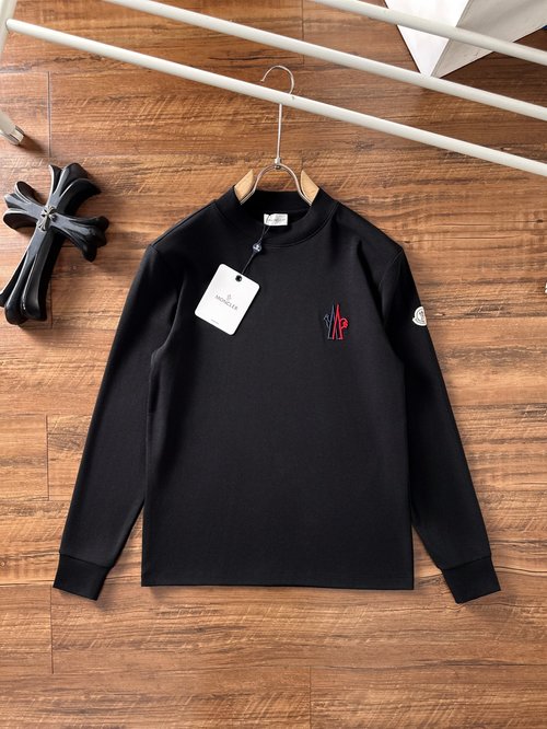 Moncler Fashionable Long-Sleeved T-Shirt for Casual and Business