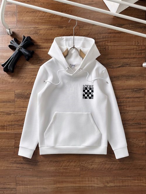 Loewe Stylish Unisex Hoodie with Logo in Premium Cotton